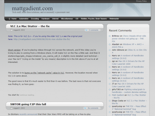mattgadient.com in 2012