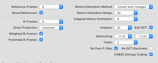 Best x264 settings for Handbrake