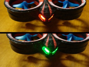 Helix Ion - The 2 different LED colors depending on setting