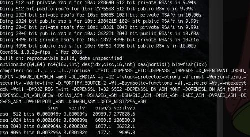 openssl speed rss - E3 3.4Ghz