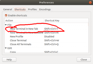 Ubuntu Terminal Setting up Tabs 2