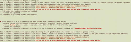 Ubuntu 18.04 - Cannot assign requested address in nginx over IPv6