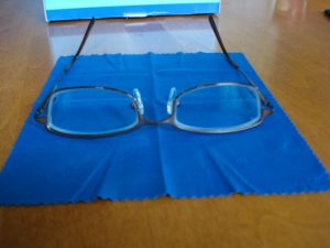 Coastal glasses on the microfibre cloth