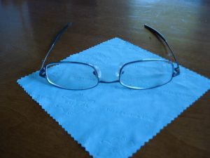 Glasses from the front on a table