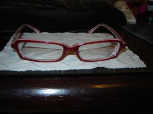 Les lunettes rouges Samanthas de Zenni (angle différent)