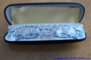 The SelectSpecs glasses wrapped in plastic