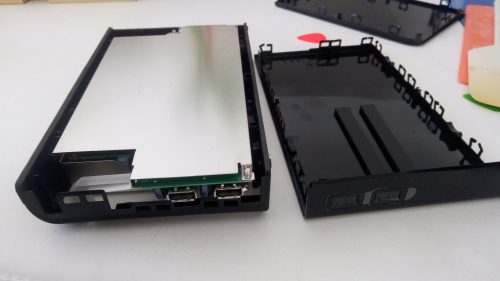 Shucking the Seagate Backup Plus 10TB - both top and bottom covers removed