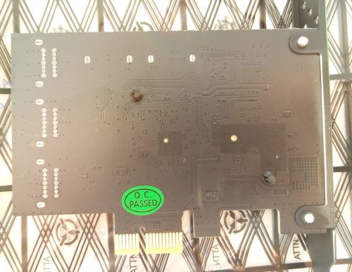 8 port SATA (PCE8SAT-M01) - The back of the card