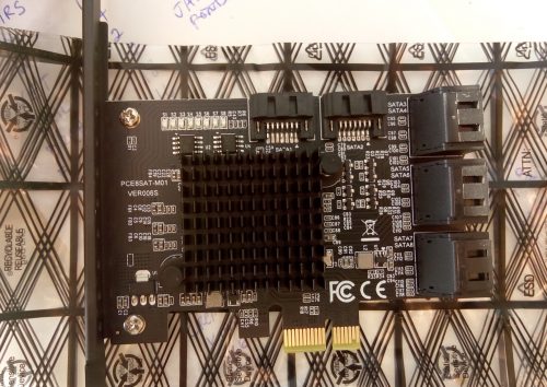8 port SATA (PCE8SAT-M01) - The front of the card