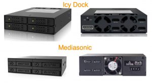 Mediasonic HT21-104 and Icy Dock ToughArmor MB994SP-4SB-1