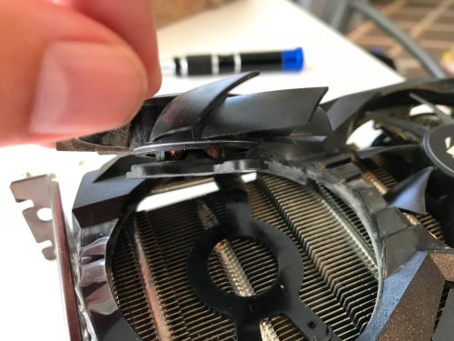 Zotac GeForce 1660 Super fan removal gap is now larger