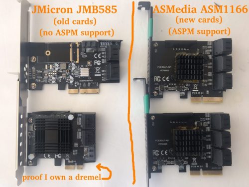 JMicron JMB585 与 ASMedia ASM1166